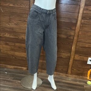 GAP Women's High Rise Charcoal Barrel Jeans